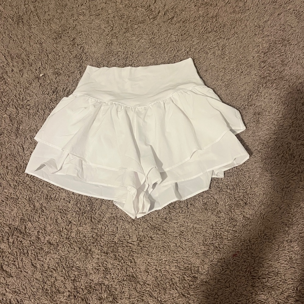 Women's Aerie White Layered Shorts